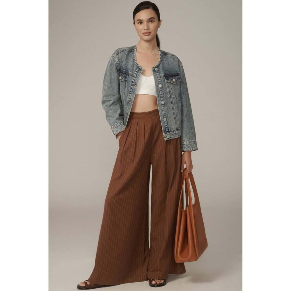 BLANKNYC Heads Up Distressed Cropped Collarless Denim Jacket S NWT Streetwear